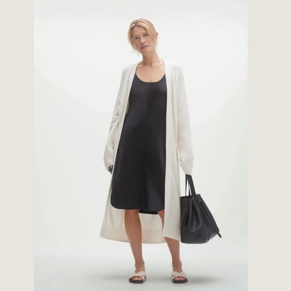 Naked Cashmere Makena Longline Ecru White Cashmere Cardigan, Size M - Picture 6 of 16